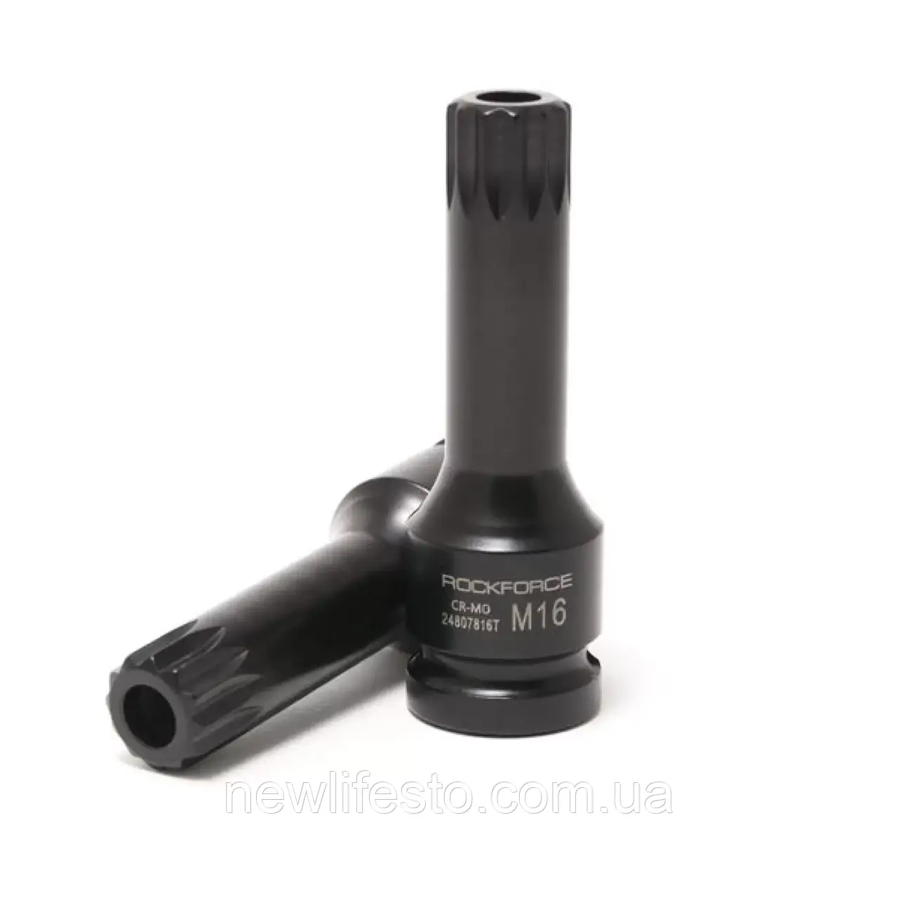 Головка 1/2" з насадкою Spline M5 з отвором ударна
