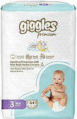 Підгузки дитячі Giggles Premium 3 Midi 4-9 кг 34 шт.
