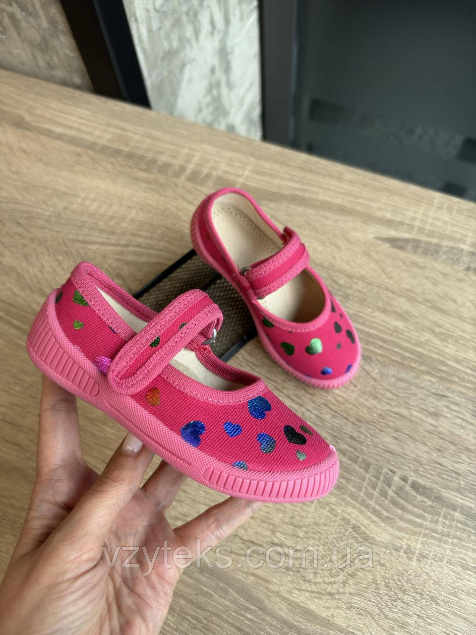Туфлі дитячі лодочка на липучці, фото 1