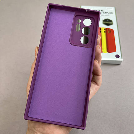 Чохол для Samsung Galaxy Note 20 Plus чохол з мікрофіброю захистом камери на самсунг нот 20 плюс фіолетовий s1q, фото 3