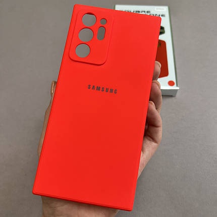 Чохол для Samsung Galaxy Note 20 Plus чохол з мікрофіброю захистом камери на самсунг нот 20 плюс червоний s1q, фото 1