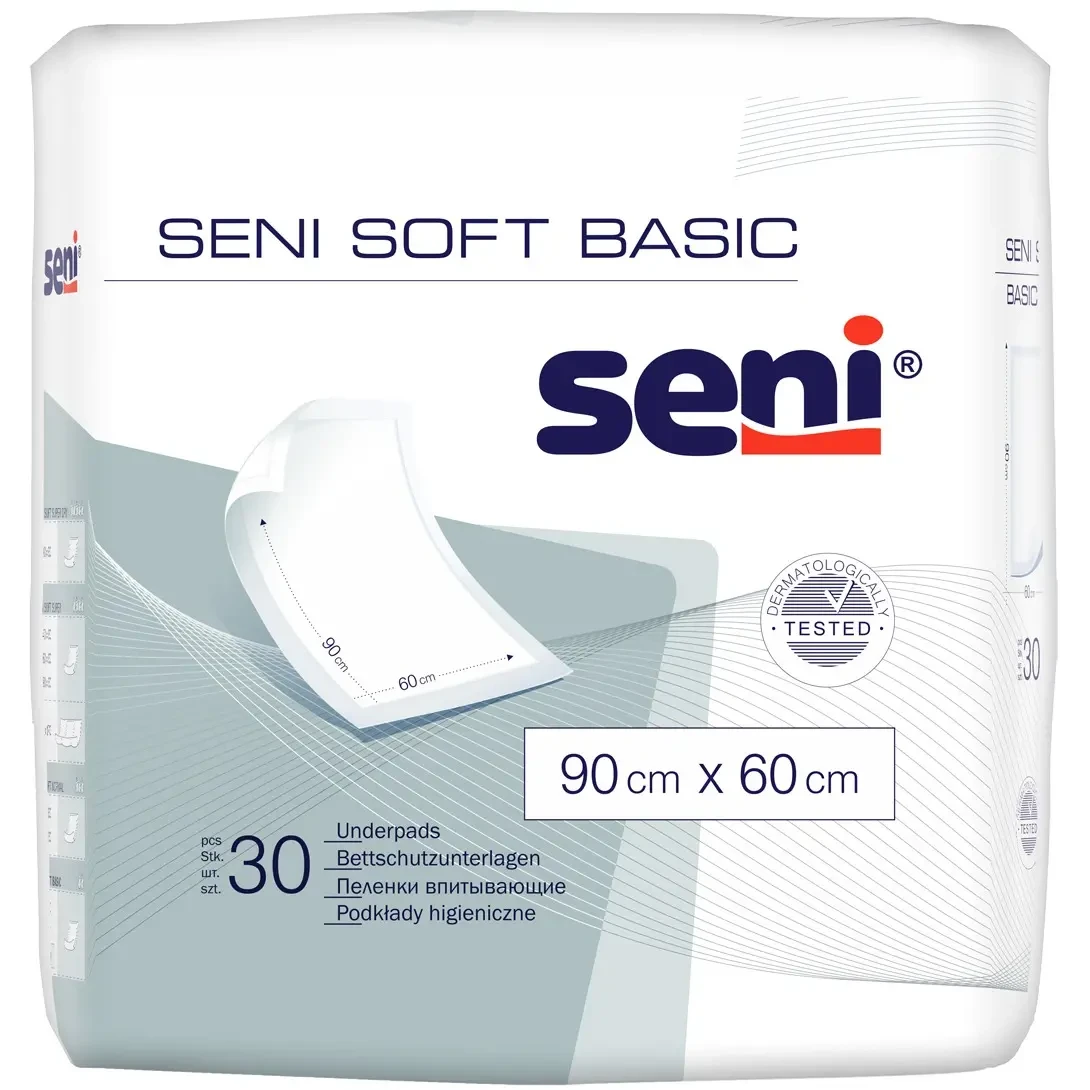 Пелюшки гігієничні SENI SOFT BASIC 60*90 №30