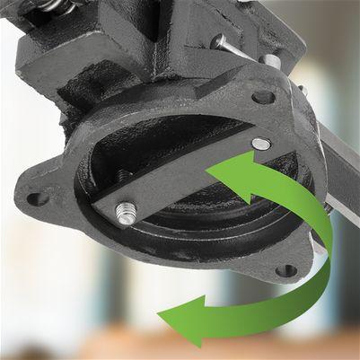 Лещата слюсарні поворотні 100 мм INTERTOOL HT-0081 Лещата слюсарні поворотні 100 мм INTERTOOL HT-0081