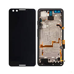 Дисплей (екран) Google Pixel 3 з тачскріном (оригінал Китай з рамкою)