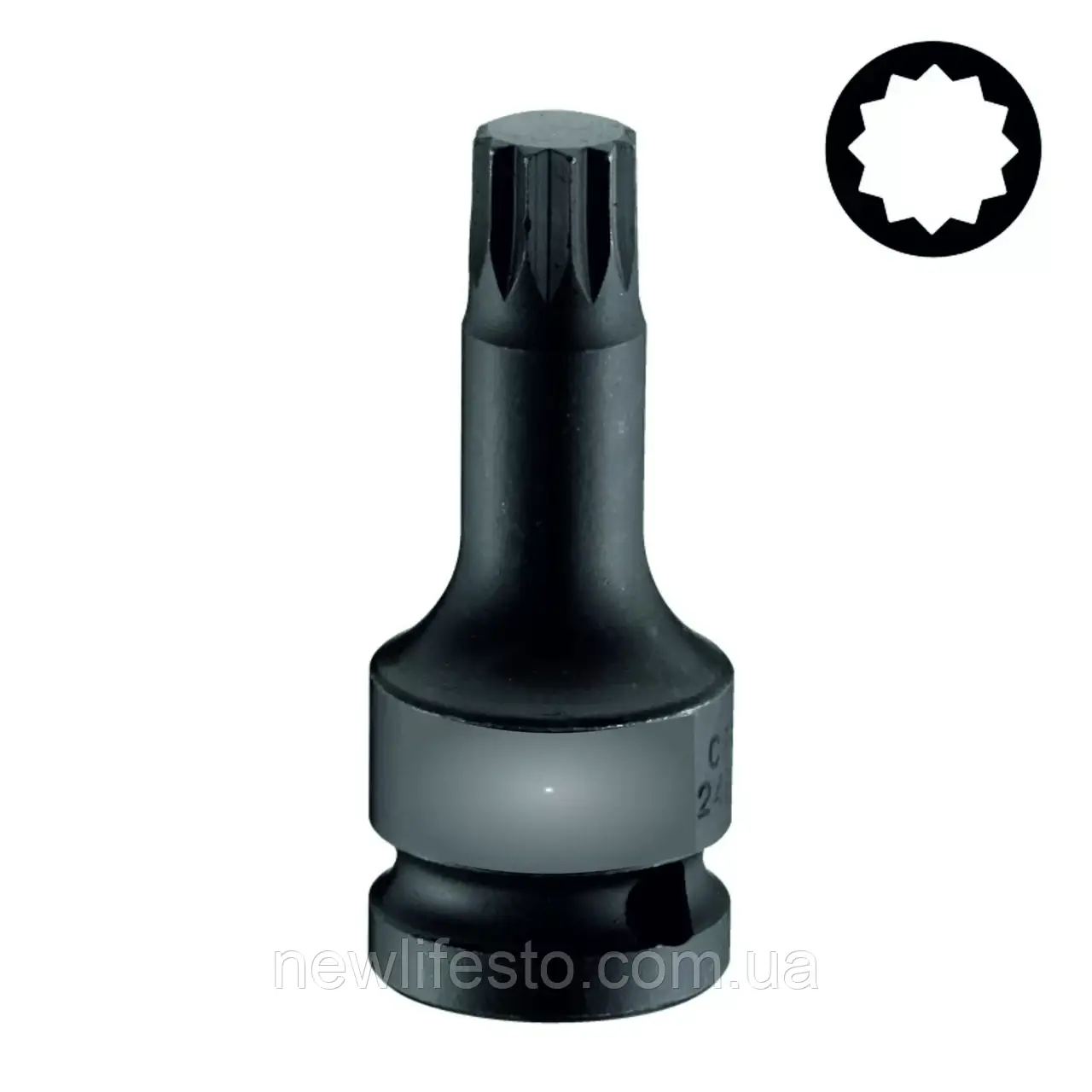 Головка 1/2" з насадкою Spline M8 ударна