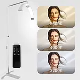 Безтіньова LED Moon лампа для косметології, ламінування вій, брів, тату майстрів, 36 Вт, HD-M5X, Біла, фото 3