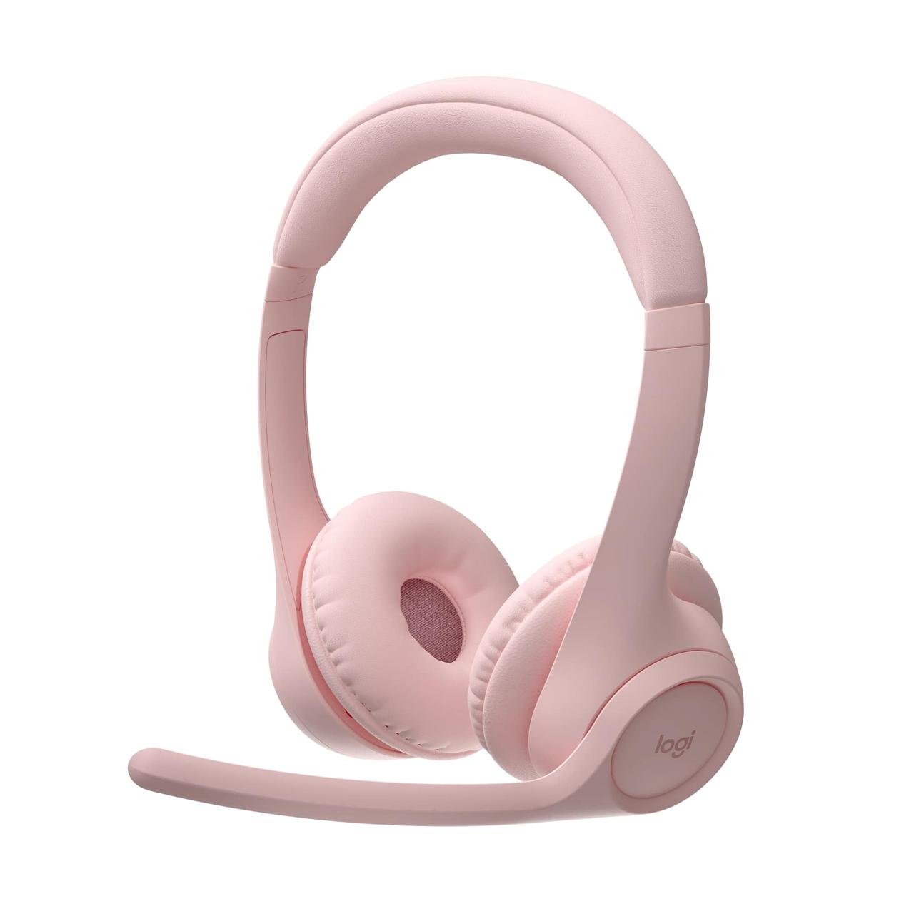 Бездротові навушники (Bluetooth-гарнітура) Logitech Zone 300 Wireless Rose (981-001412), фото 1