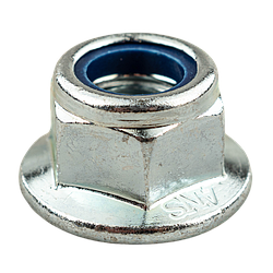 Гайка самостопорна DIN 6926 з фланцем та пластиковим кільцем