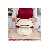 Целюлозна форма для відстоювання тіста на хліб, д19, на 750 г, фото 5