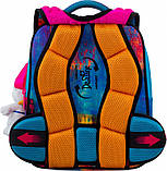 Комплект 3в1: Каркасний портфель + мішок + пенал DeLune для дівчаток в школу на 1 клас/ Шкільний рожевий рюкзак ранець з їжачком, фото 5