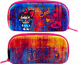 Комплект 3в1: Каркасний портфель + мішок + пенал DeLune для дівчаток в школу на 1 клас/ Шкільний рожевий рюкзак ранець з їжачком, фото 8