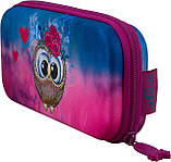 Комплект 3в1: портфель Winner One + мішок + пенал для дівчинки в школу на перший клас/ Шкільний фіолетовий рюкзак ранець з совою, фото 7