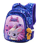 Шкільний ортопедичний водонепроникний рюкзак дівчинці SkyName з зайчиком Маленький нейлоновий дівчачий портфель для школи 1-4 клас, фото 9