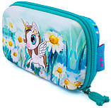 Шкільний набір: Ортопедичний рюкзак + пенал дівчинці SkyName з малюнком єдинорога + ПОДАРУНОК/ Портфель в школу 1-4 клас, фото 3