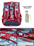 Шкільний набір: Ортопедичний рюкзак дівчинці + мішок для взуття SkyName Калібрі + пенал у ПОДАРУНОК/ Портфель в школу 1-4 клас, фото 8