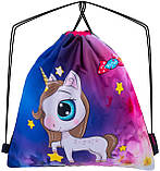 Комплект Шкільний ортопедичний рюкзак для дівчинки SkyName +мішок рожевий з єдинорогом +ПОДАРУНОК пенал/ Портфель в школу 1-4 клас, фото 4