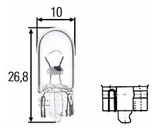 W5W 24V HELLA безцокольна