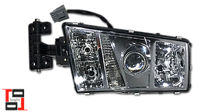Фара головного світла р/керування з квадратним роз'ємом good LH Volvo FM12, FH12 e-mark 131-VT12313UL