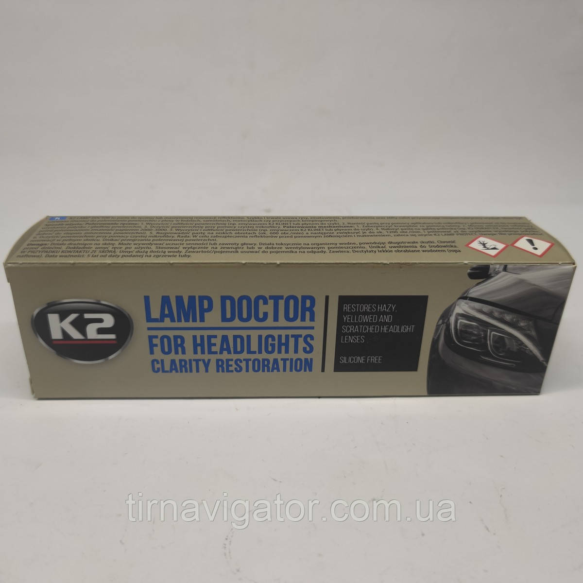 Паста для полірування фар K2 PRO LAMP DOCTOR 60g