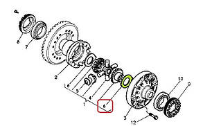 Шайба шестерні диференціалу Renault 5010319562
