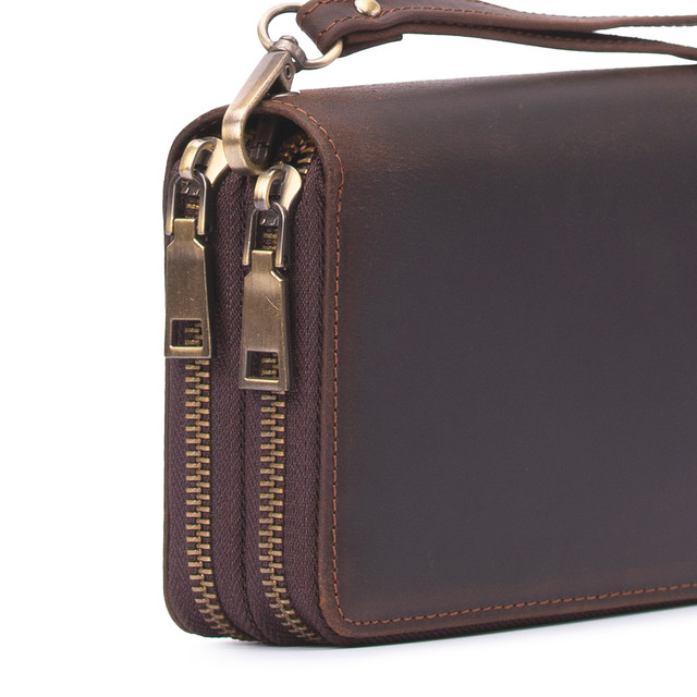 Чоловічий шкіряний гаманець портмоне коричневого кольору арт.00151 Чоловічий шкіряний гаманець портмоне коричневого кольору арт.00151