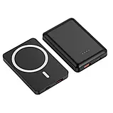 Зовнішній акумулятор накладний MagSafe Power Bank with stand 10000mAh A27-1 |Qi, 1Type-C, 20.0W| Black, фото 4