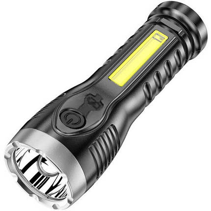 Ліхтар BL-C136-LM+COB Li-Ion акумулятор ЗУ microUSB, фото 3