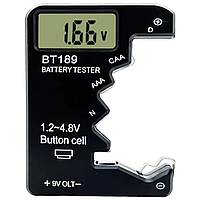 Тестер цифровий заряд батарей LCD-BT189 (C, AA, AAA, D, N, 9V 6F22)