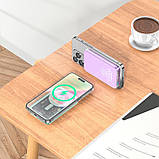 УМБ павербанк з ємністю 5000mAh HOCO Ice Crystal magnetic fast charging power bank Q14 |Type-C, QC/PD, фото 6