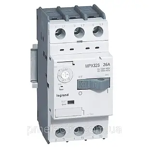 Автоматичний вимикач з термомагнітним розчіплювачем для захисту двигунів 18-25А 15кА Legrand MPX³ 32S