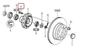 Болт колеса Renault  Midlum/  Midliner 5010136699