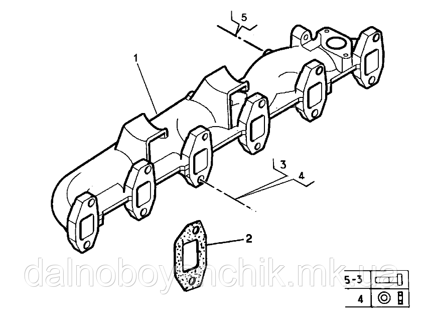 Болт випускного колектора RENAULT Midlum/ Premium 5000686771