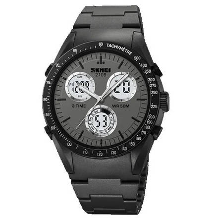 Годинник наручний SKMEI 2109BK, black, фото 1