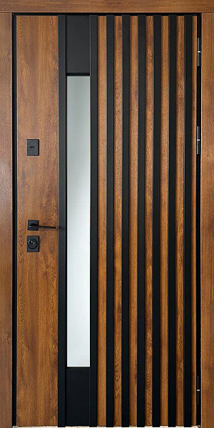 Вхідні двері Magda Тип 6.3 720.1/0 вулиця Дуб золотий/Дуб золотий