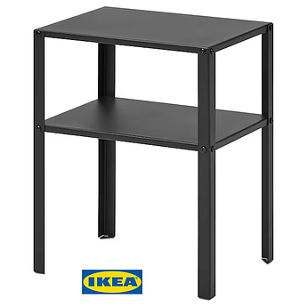 Приліжкова тумбочка IKEA KNARREVIK 37x28 см Чорна 005.763.18