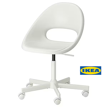 Дитячий стілець IKEA LOBERGET/MALSKAR (ІКЕА ЛОБЕРГЕТ/МАЛЬСКАР). 19445469. Білий