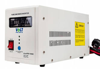 Джерело безперебійного живлення Volt Polska Sinus Pro 1000 Е Аварійне джерело живлення Безперебійник для дачі