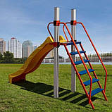 Дитяча вулична гірка зі сходами колір жовтий, фото 4