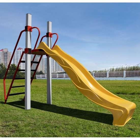 Дитяча вулична гірка зі сходами колір жовтий, фото 1