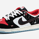 Чоловічі / жіночі кросівки Nike SB Dunk Low Spider-Man, шкіряні кросівки найк сб данк лов спайдермен, фото 8