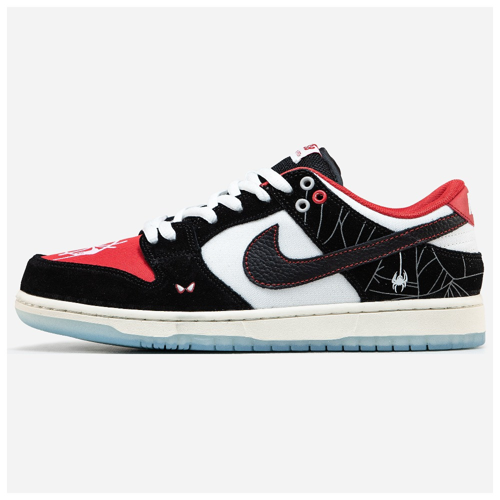 Чоловічі / жіночі кросівки Nike SB Dunk Low Spider-Man, шкіряні кросівки найк сб данк лов спайдермен, фото 1