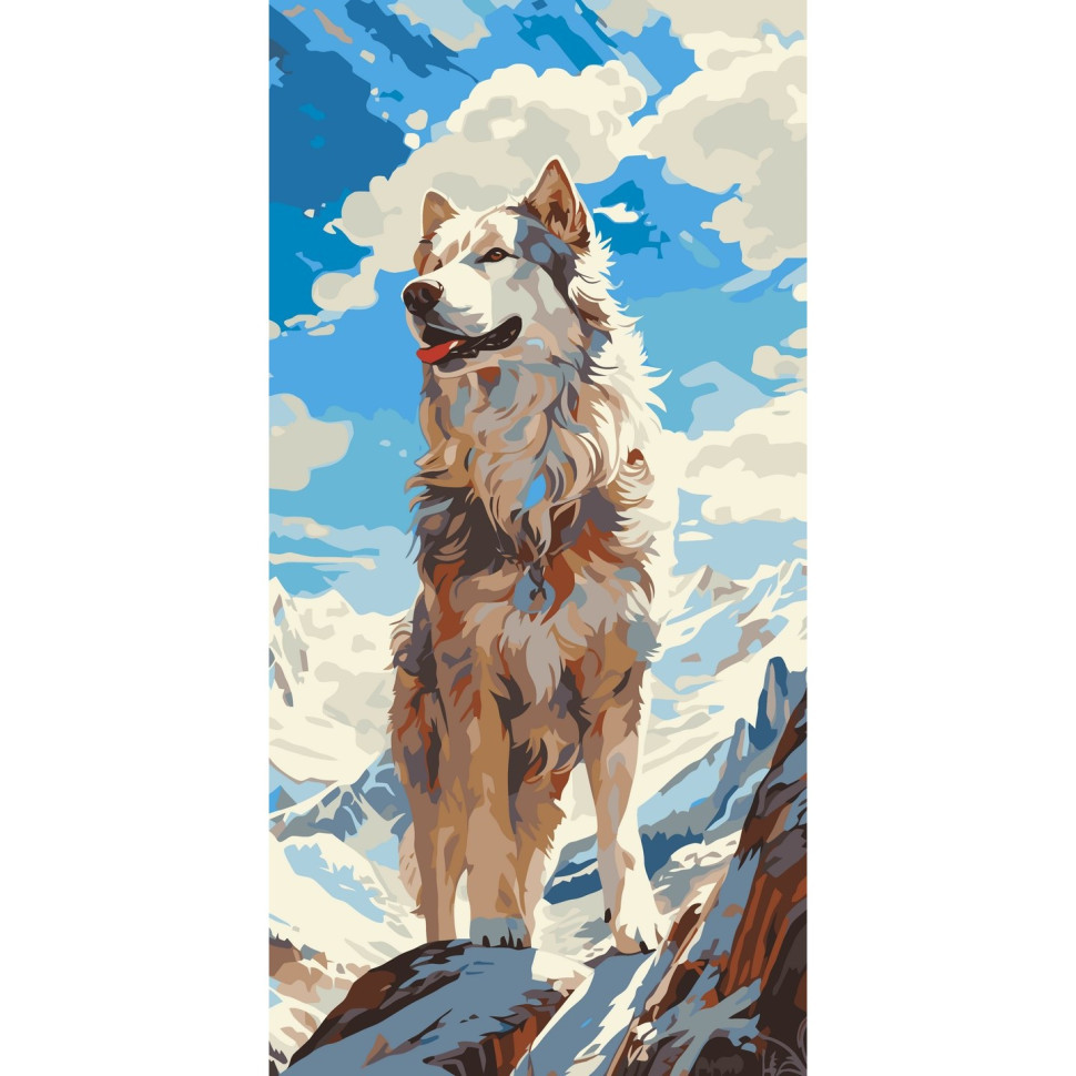 Картина за номерами аніме Вовк на вершині 40х80 см АРТ-КРАФТ (11543-AC), фото 1