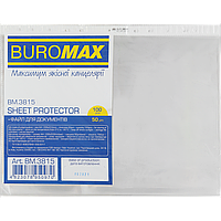Прозорі файли А4+ BUROMAX глянцеві 50мікрон(100шт)BM.3815