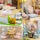 Румбокс Котяче Кафе конструктор DIY Cat Cafe M2111 + купол, фото 6