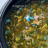 Гель с сухоцветами Saga - Flower Fairy Gel 05, 5 мл., для маникюра, гель-лак.