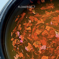 Гель с сухоцветами Saga - Flower Fairy Gel 07, 5 мл., для маникюра, гель-лак.