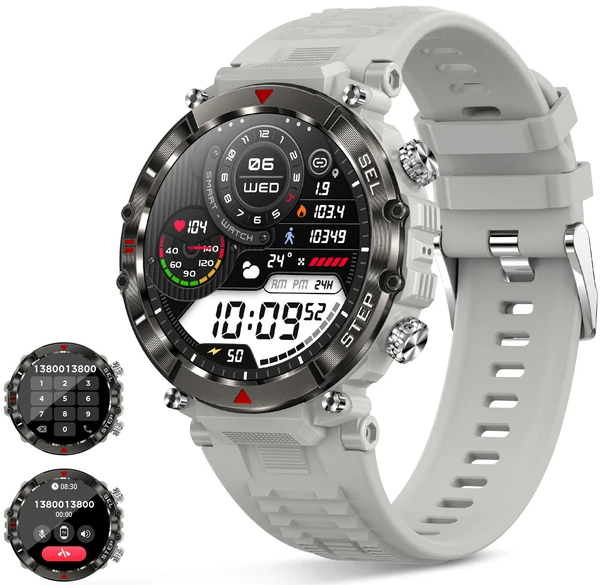 Melanda CF11 Смарт-годинник з Bluetooth-дзвінком 1,39 дюйма повний сенсорний екран IP67, водонепроникні, спорт