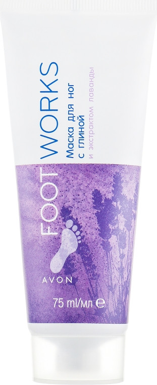 Уценка! Термін до 03/24! Маска з глиною та екстрактом лаванди для ніг Avon Foot Works