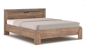 Недороге двоспальне зручне широке ліжко 160*200 см Софія в спальню у сучасному стилі з невисоким узголів'ям з ДСП