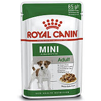 Корм для собак дрібних порід Mini Adult шматочки в соусі 85 г Royal Canin